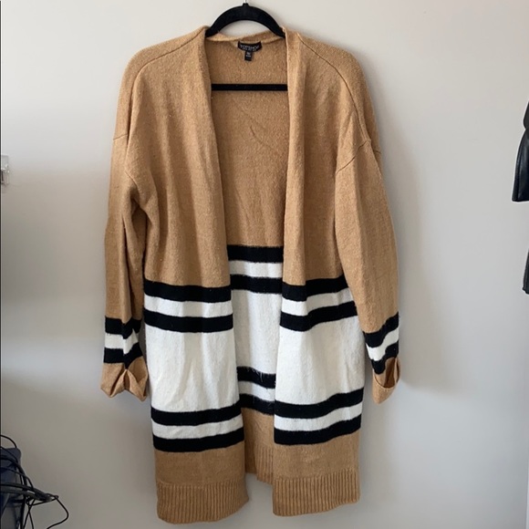 Highly Coveted Top Shop color blocked cardigan - Picture 2 of 6